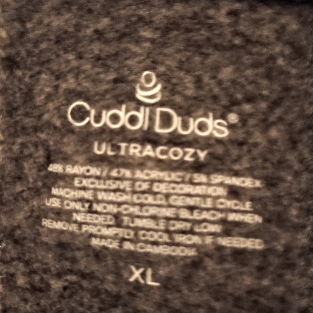 NWT Cuddl Duds Heather Gray Ultra‎ Cozy Soft Leggings Women's Size XL - Picture 10 of 12